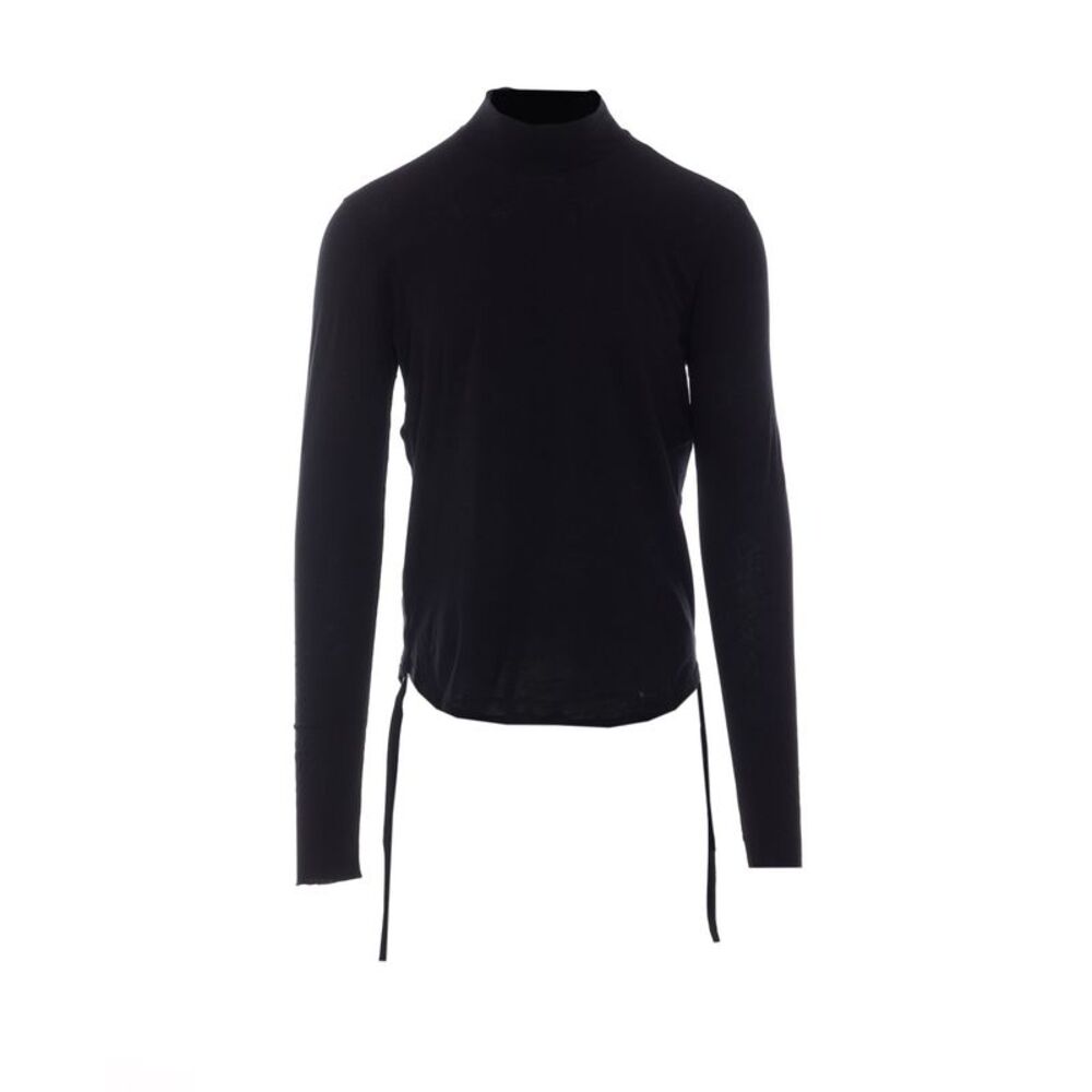 Ann Demeulemeester Men Lenart Wrinkled Long Sleeves T-Shirt